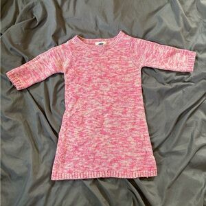Old Navy pink 3/4 sleeve sweater dress